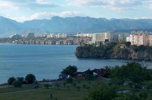 Pohled na letovisko Antalya