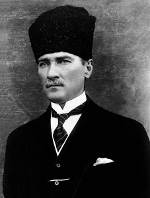 První prezident Turecké republiky Mustafa Kemal Atatürk